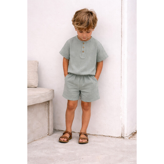 Organic Beach Bum Set, Seafoam