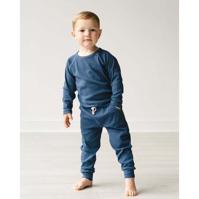 Organic Little Lounger Set, Deep Blue