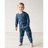 Organic Little Lounger Set, Deep Blue - Mixed Apparel Set - 2