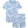 Shade 2 Piece PJ Short Sleeve Short Leg, happy snappy - Pajamas - 1 - thumbnail