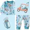 Shadow Footless Sleep and Play, Little Golfer Blue - Pajamas - 3