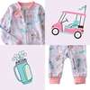 Shadow Footless Sleep and Play, Little Golfer Purple - Pajamas - 3