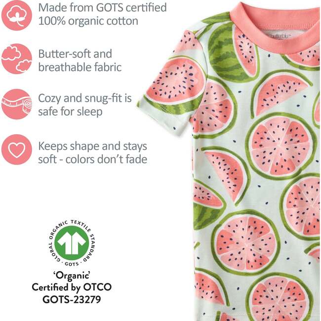 Shade 2 Piece PJ Short Sleeve Short Leg, one in a melon - Pajamas - 3