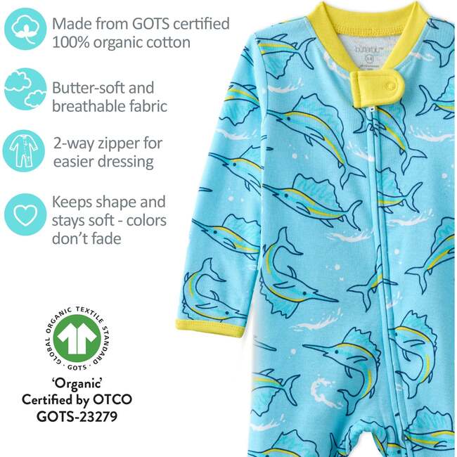 Shadow Footless Sleep and Play, Big Catch - Pajamas - 4