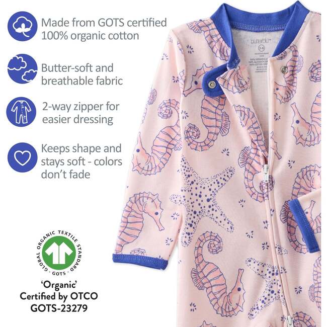 Shadow Footless Sleep and Play, horse-sea - Pajamas - 4