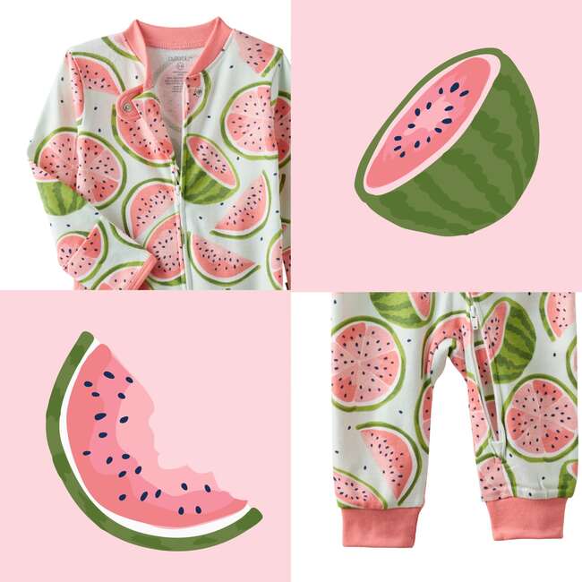 Shadow Footless Sleep and Play, one in a melon - Pajamas - 3