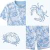 Shade 2 Piece PJ Short Sleeve Short Leg, happy snappy - Pajamas - 3
