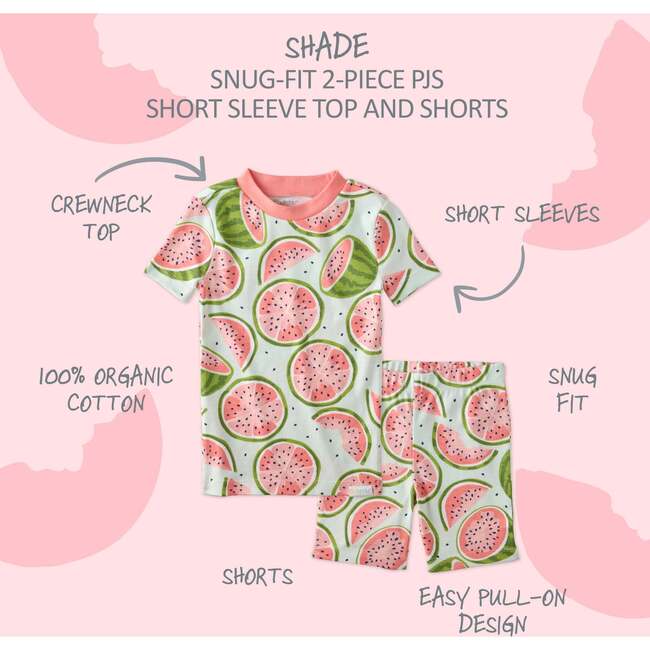 Shade 2 Piece PJ Short Sleeve Short Leg, one in a melon - Pajamas - 4