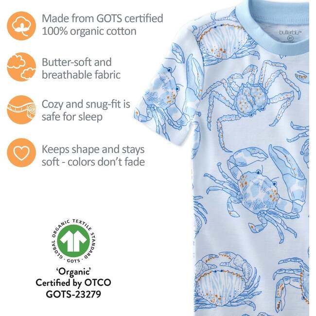 Shade 2 Piece PJ Short Sleeve Short Leg, happy snappy - Pajamas - 4