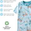 Shade 2 Piece PJ Short Sleeve Short Leg, Little Golfer Blue - Pajamas - 4