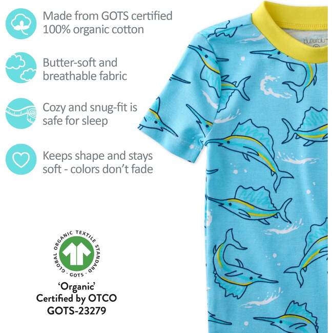 Shade 2 Piece PJ Short Sleeve Short Leg, Big Catch - Pajamas - 4