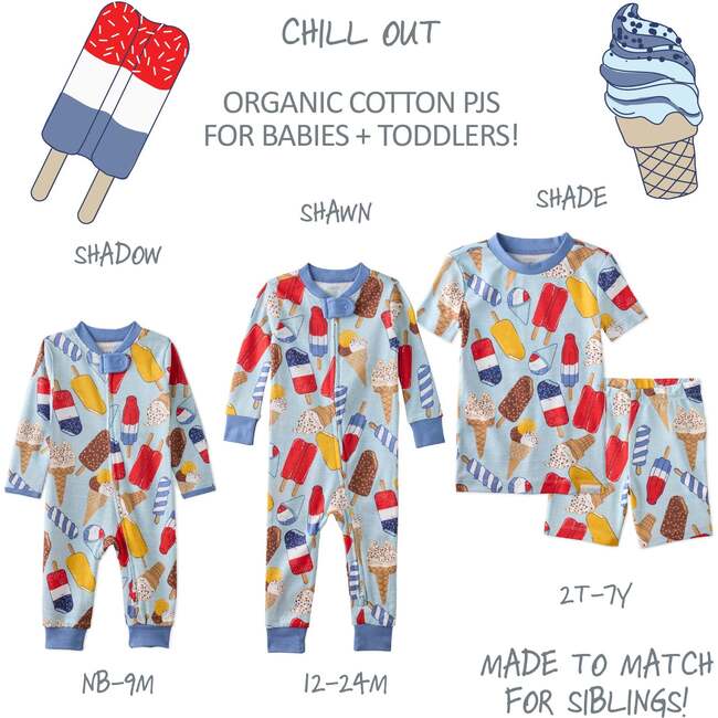Shade 2 Piece PJ Short Sleeve Short Leg, chill out - Pajamas - 5
