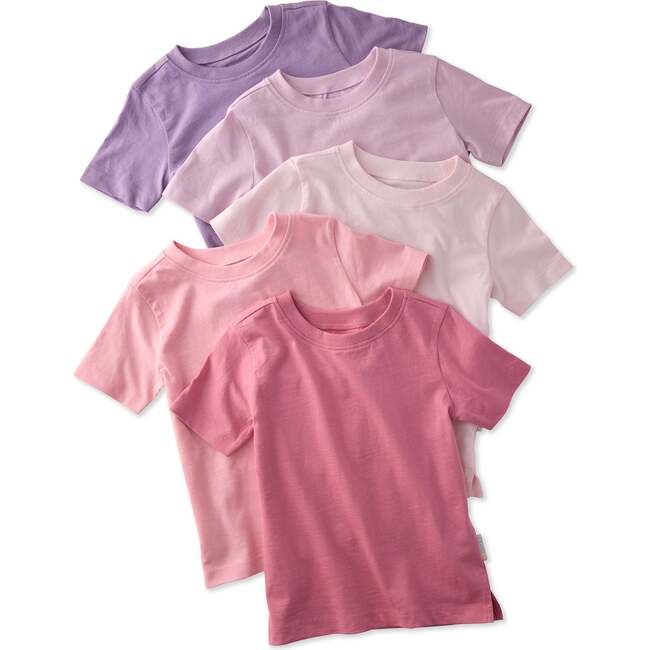 Taylor Short Sleeve T-shirt, 5 pack, pink