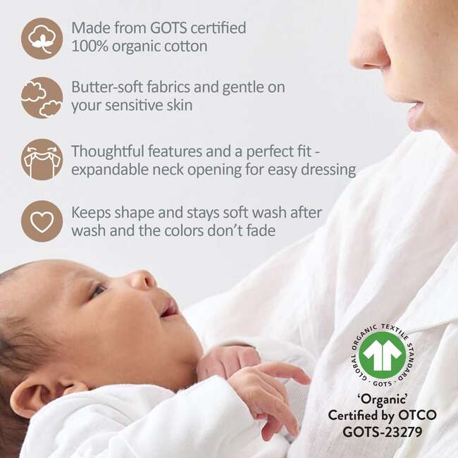 Blake Long Sleeve Bodysuit , 5 Pack, natural - Onesies - 5