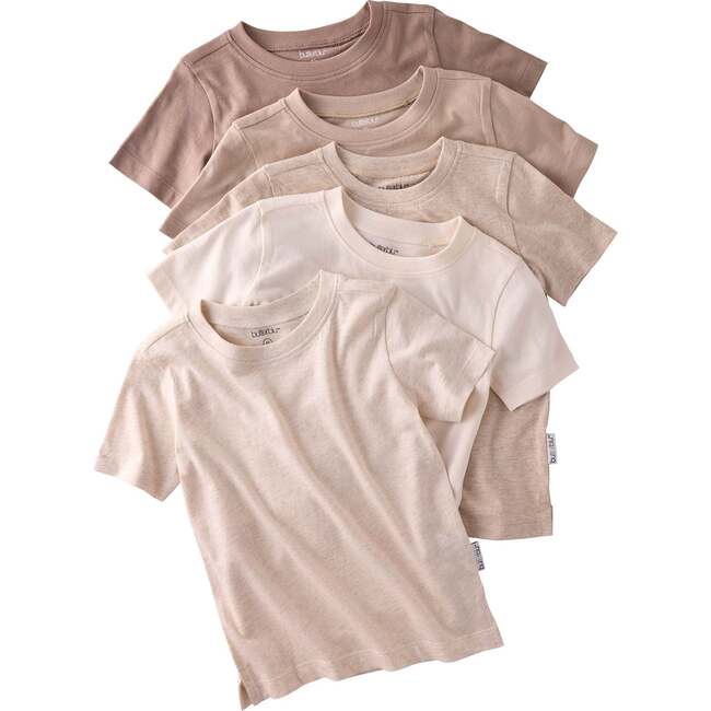 Taylor Short Sleeve T-shirt, 5 pack, natural