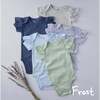 Rose Ruffle Shoulder Short Sleeve T-shirt, 5 Pack, frost - T-Shirts - 2
