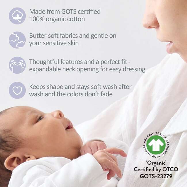 Rose Ruffle Shoulder Short Sleeve T-shirt, 5 Pack, frost - T-Shirts - 5