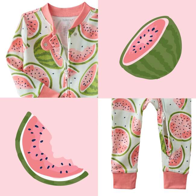Shawn Snug Fit Footless Sleeper, one in a melon - Pajamas - 3