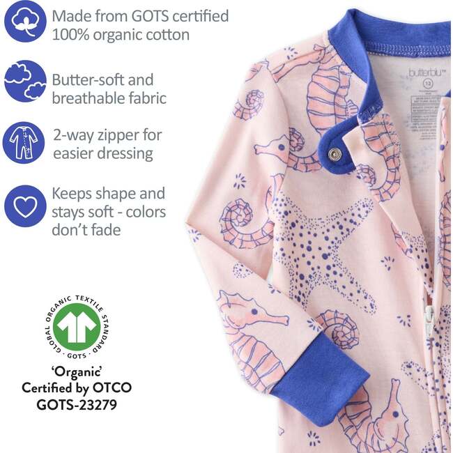 Shawn Snug Fit Footless Sleeper, horse-sea - Pajamas - 4