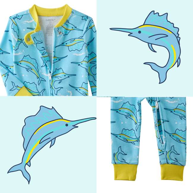 Shawn Snug Fit Footless Sleeper, Big Catch - Pajamas - 3