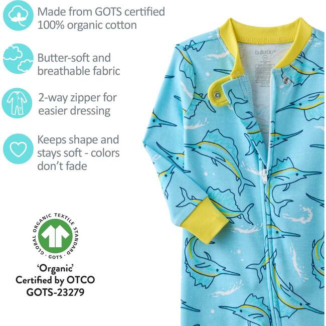 Shawn Snug Fit Footless Sleeper, Big Catch - Pajamas - 4