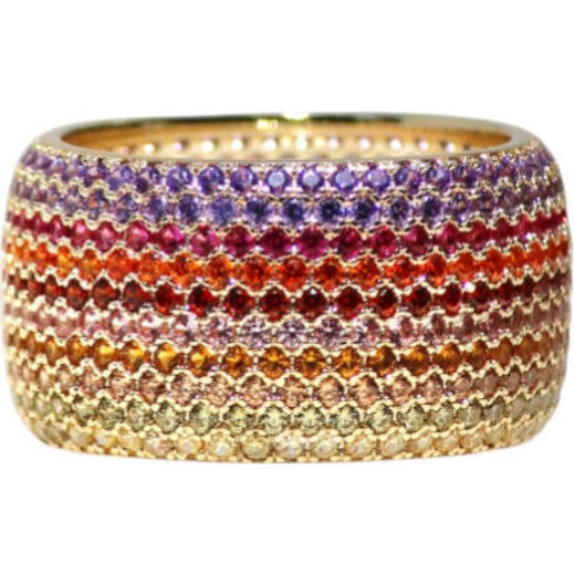 Billionaire Ring, Rainbow Ember - Rings - 5