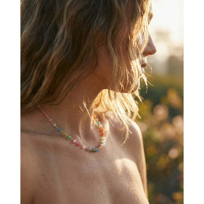 Neon Rainbow Opal Necklace - Necklaces - 3