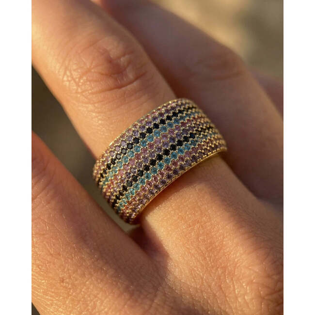 Billionaire Ring, Rainbow Pop Rocks - Rings - 3