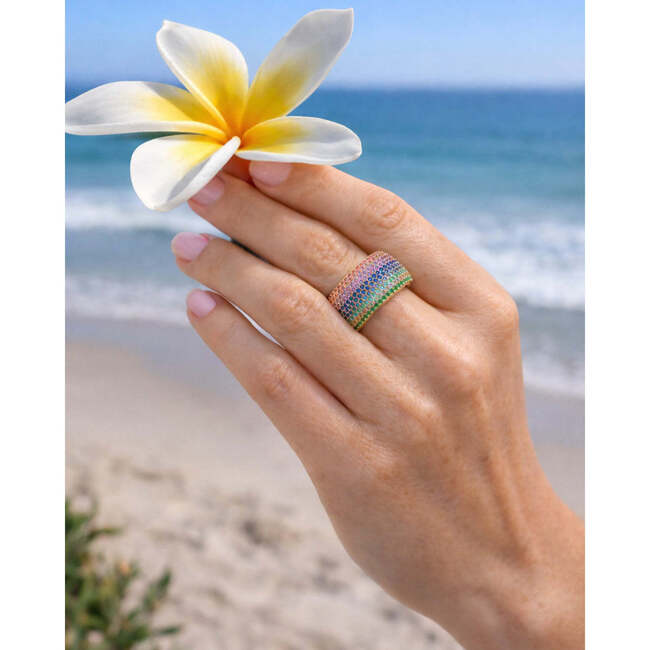 Billionaire Ring, Rainbow Blossom - Rings - 3