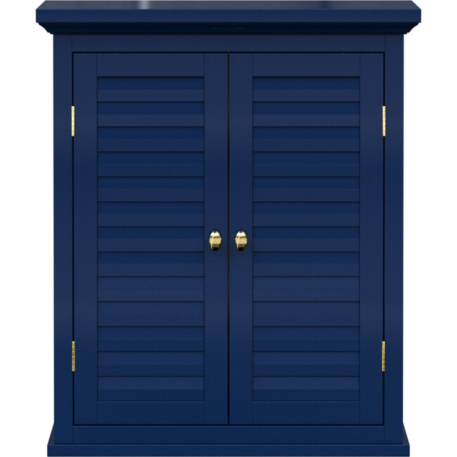 Teamson Home Glancy Removable Two-Door Wall Cabinet, Navy
