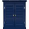 Teamson Home Glancy Removable Two-Door Wall Cabinet, Navy - Bathroom - 1 - thumbnail