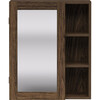 Teamson Home Ellery Removable Medicine Cabinet, Walnut - Bathroom - 1 - thumbnail