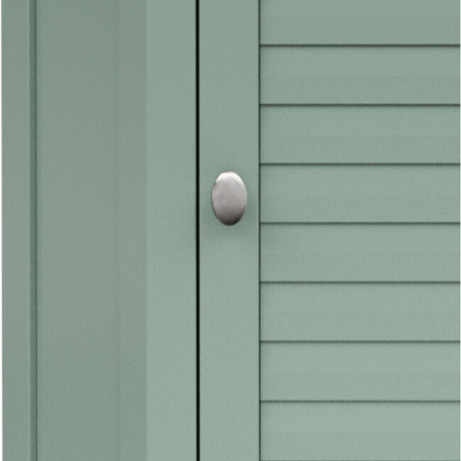 Teamson Home Glancy Corner Wall Cabinet, Sage Green - Bathroom - 6