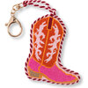 Cowboy Boot Bag Charm, Pink, Orange - Bags - 1 - thumbnail