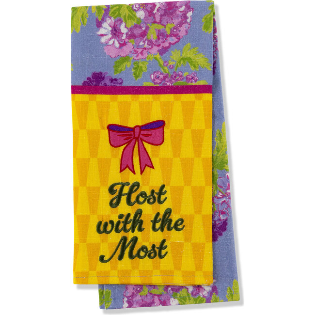 Host with the Most Dish Towel, Yellow, Purple