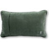 Make It A Double Needlepoint Pillow, Green, White - Decorative Pillows - 3