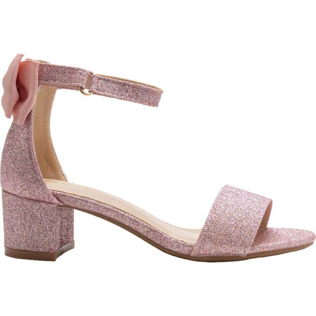 Glitter Banded Block Heels, Pink