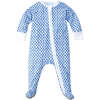 Sailor Hearts Zip Baby Onesie, Blue - Footie Pajamas - 1 - thumbnail