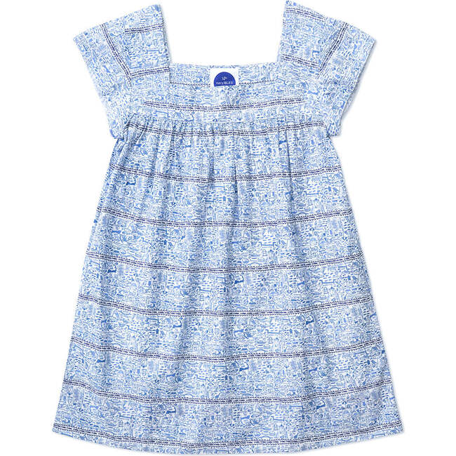 Cape Cod Girls Lucy Sun Dress, Blue - Dresses - 1