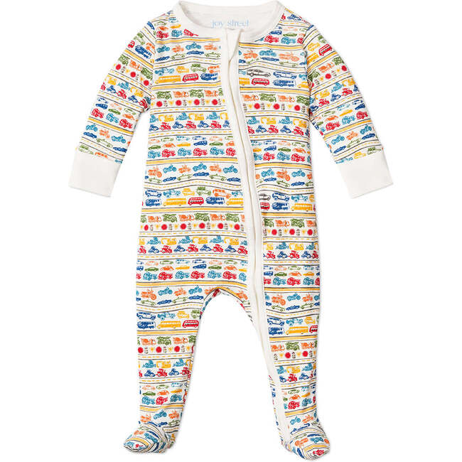 Cars & Trucks Zip Baby Footie, Multi - Footie Pajamas - 1