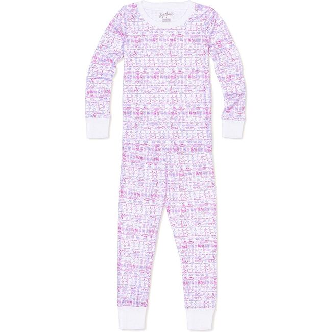Ballet Two Piece Pajamas, Pink - Pajamas - 1