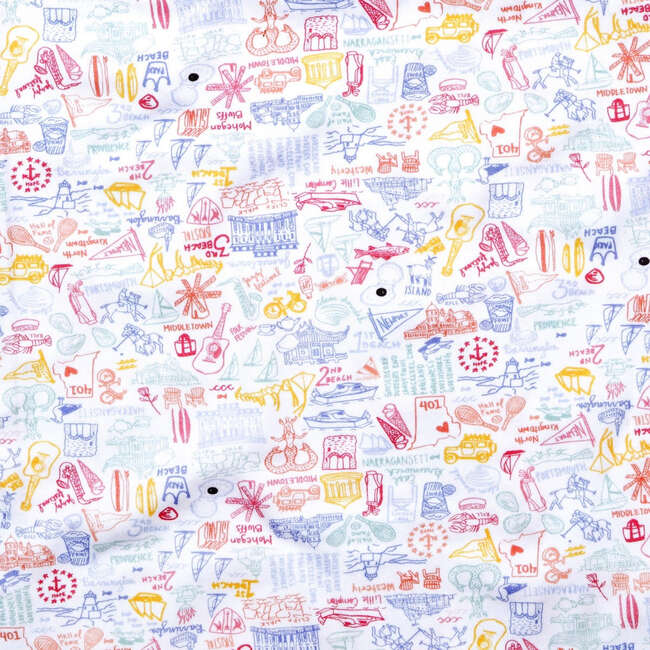 Rhode Island Zip Baby Onesie, Multi