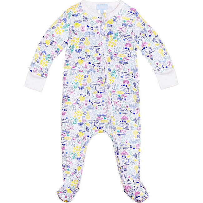 Hanukkah Zip Onesie, Multi