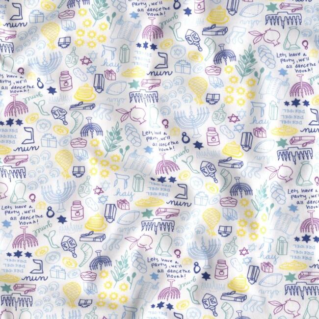 Hanukkah Zip Onesie, Multi