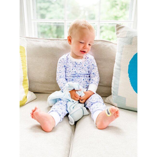 Boston Pajama Set, Sailor Blue - Pajamas - 3