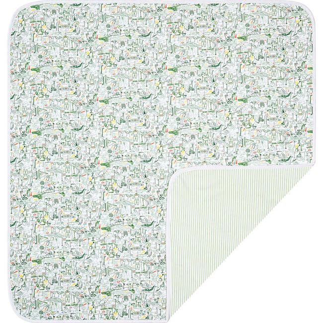 Golf Baby Blanket, Green