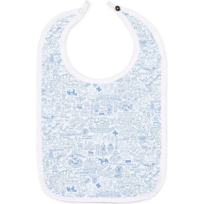 Houston Baby Bib, Blue