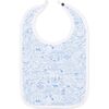 Houston Baby Bib, Blue - Bibs - 1 - thumbnail