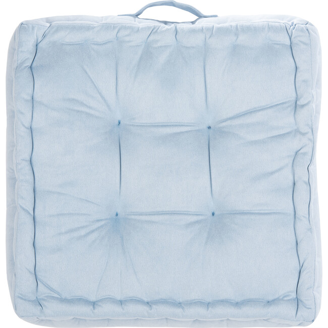 Gardenia Floor Pillow, Light Blue