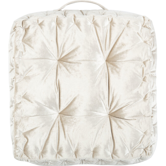 Peony Floor Pillow, Cream - Pillows - 3
